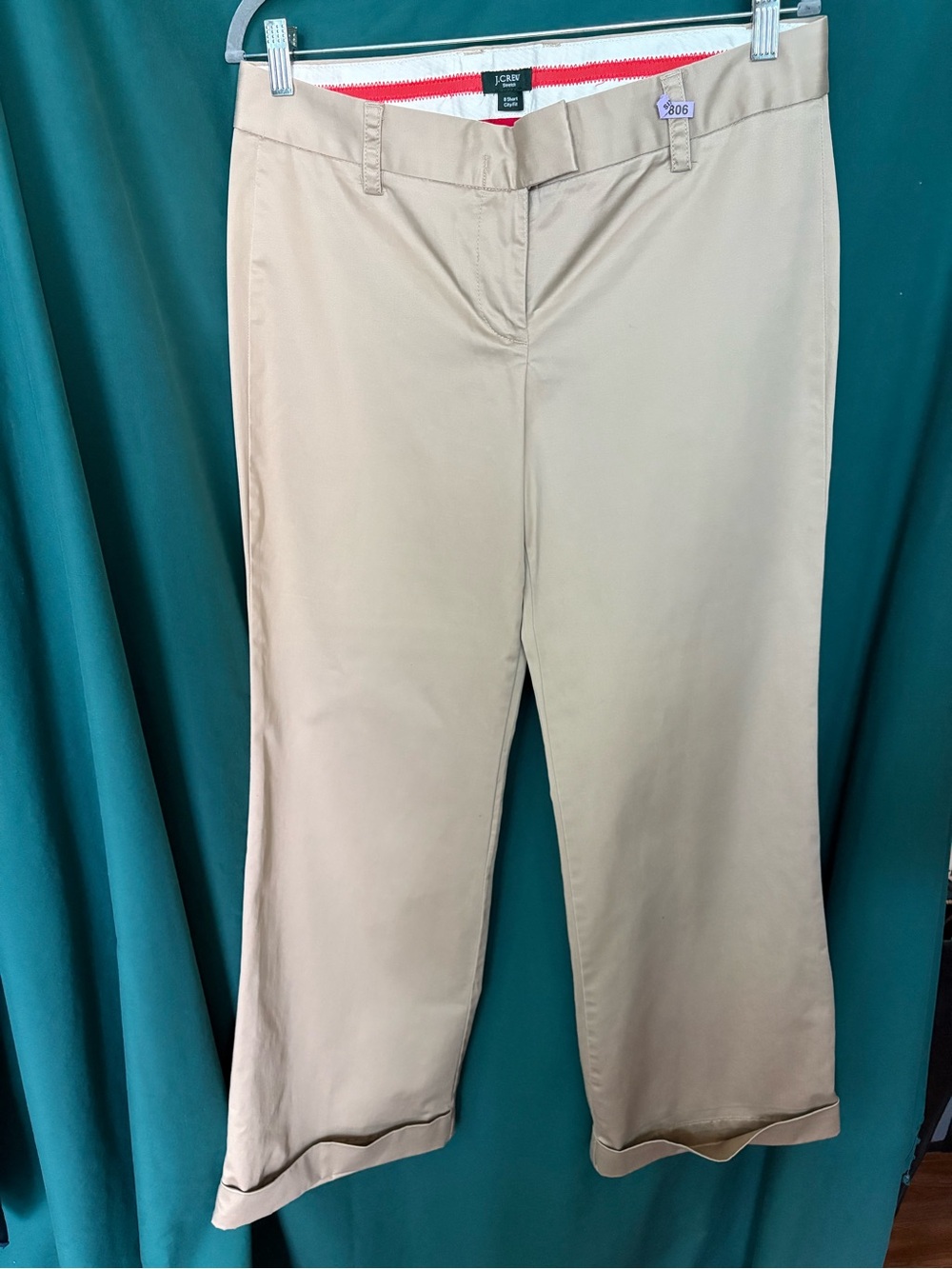 J. Crew Khaki Crop Chinos pants city fit